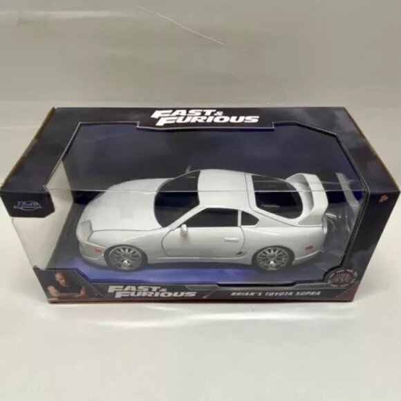 Fast & Furious Brian's White Toyota Supra 1:24 Scale Jada Toys Die-cast - Picture 12 of 12